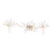 minkissy 2 Sets Bridal Headwear Bridal Hair for Wedding Bridal Hair Clip Bride Hair Decor Pearl Headpiece Hair Pin Wedding Hair Decoration Zinc Alloy Hair Comb Women's European and American