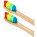 FRCOLOR 4pcs Adult Toothbrush Set - Eco-Friendly Colorful Travel-Friendly Oral Care - Degradable & Effective Bristles - Buy Online on GoSupps.com