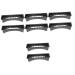 8 PCs COMB Storage Rack Hand Wisking Tool Electric Plastic Comb mustache Trimmer Positioning Caliper Case Barber Clipper Tray Hair Scissors Container CASES FADER 25x8cmx4Pcs Black 4 pieces