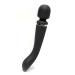 Latenight massage tab bent - silicone - massage aid for you him and couples - many different settings of the vibration - USB charging - quiet - stimulation - gift for women black