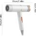 Professional Hair Dryer Infinitely Variable Speed Blow Dryer Hair Dryer | Fast Drying Light and Quiet Hair Care Without Damage for Travel Salon Styling Women Girls Hixip US White - Buy Online on GoSupps.com