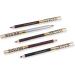 MUSISALY 2pcs Long Lasting Eyebrow Pencils Leopard Eyeliner Pencil Eyebrow Brush for Women Puff Head Wooden 1 count (Pack of 1) As Shown - Buy Online on GoSupps.com