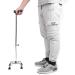 Adjustable Four-Legged Crutches Non-Slip Lightweight Elderly Walker Walking Sticks with Small Base and Comfortable Handle Flexible and Durable Limited Mobility Aid - Buy Online on GoSupps.com