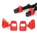 Amacoam car seats Introductory aids universal fastening systems for car seats universal seat holder Fastening set Retail anchor for isofix belt connectors red 4 pieces