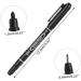 Hemoton 20 pcs Waterproof Embroidered Fine Oil Cosmetics Marking Skin Eyebrow Mapping Pen Position Pens - Buy Online on GoSupps.com