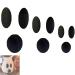 Ghost Face Sticker Ghost Face Stickers for Ghost Bucket Decor HalloweenDIY Ghost Face Stickers Cute Ghost Eyes and Mouth Stickers Decal Ghost Stickers for Flower Pot Bowl Bucket (Three pieces)