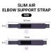 Heybody Slim Air Elbow Support Strap - Gray Medium | Elbow Brace Band for Ultimate Support - Buy Online on GoSupps.com