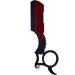 Men's Razor Set - Steel Razor + 100 Half Derby Blades + Leather Pouch - Perfect for Barbers & Hairdressers (Maroon) - International Shipping - Buy Online on GoSupps.com