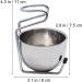 Premium Stainless Steel Healeved Shaving Soap Bowl & Stand Set | Unique Men's Wet Shaving Essentials - Buy Online on GoSupps.com