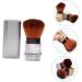 Ipetboom Nail Dust Brush Nail Powder Brush Blush Brush Retractable Puff Makeup Brush Nail Dust Remover Brush Nail Brush Abs Electroplating Brush Handle Multipurpose Travel 8.2x3.3cm Silver - Buy Online on GoSupps.com