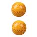 CLISPEED 2pcs Sea Willow Health Ball Quartz Baoding Lacrosse Balls Trigger Point Massage Massage Balls For Deep Tissue Muscle Relaxer Beeswax Training Ball Natural Resin Synthesis 5X5CM Yellow