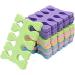 20Pcs Colorful Soft Sponge Finger Toe Separators - Nail Art Pedicure Tools for Salon Use (Random Colors) - Buy Online on GoSupps.com