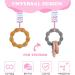 Baby Pacifier Chain Dummy Clip 5pcs Set for Girls | Pacifier Holders with Plastic Clasp | Teething Toys for Babies | Fits All Dummies & Soothers - Buy Online on GoSupps.com
