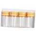 12PCS Clear Glass Jars Set - Portable Makeup Food & Craft Storage - Multicolor Ink Bottles with Screw Caps - Ideal for Glitter & Sample Sizes - Buy Online on GoSupps.com