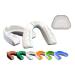 COOLLO SPORTS Boil and Bite Mouth Guard (Youth & Adult) DA Custom Fit Sport Mouthpiece for Football, Hockey, Rugby, Lacrosse,Boxing,MMA(Free Case Included!) Trans. & White Adult -Ages 11 & Above