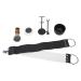 Premium Beard Shaving Set - Stainless Steel Holder Brush Razor Soap & Sharpening Cloth | International Shipping Available - Buy Online on GoSupps.com