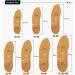 Buy CSCDD Leather Orthotic Insoles for Flat Feet Support - Comfort for Men & Women (Size 45-46) - International Shipping Available - Buy Online on GoSupps.com