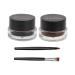 Beavorty Eye Shadow Cream 2pcs Creme Eyeshadows Black Eyeliner Cream Suit Black Eyeliner Dark Brown Eyeshadow