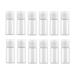 12 pieces 10 ml 0.34 ounce emptiness Refillable transparent plastic bottle with flip lid portable perfume toner makeup glass bottle holder cosmetics storage container