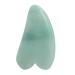 Aventurine Scraping Board Face Massage Tool Gua Sha Green Unique Design for Meridian Dredging