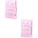 FRCOLOR 2pcs Magnetic Eyelash Board beauty supplies false eyelashes magnetic lash stuff lash glue holder eyelash acrylic pallet eyelash extensions tray Makeup Supplies Beauty Salon Tool