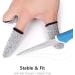 Cut Resistant Finger Cots - 20 Pcs Protector for Cuts, Anti-Slip, Reusable - Kitchen, Work, Sculpture Glove Extender - Gray - Buy Online on GoSupps.com