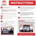 Royal Rascals Lockable Baby Car Mirror | Shatterproof & Crystal Clear Rear View | Baby Car Seat Mirror with Safety Sign | Car Seat Accessories - Black - Buy Online on GoSupps.com