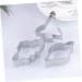 MAGICLULU Biscuit Cutters Cookie Cutters 12 Pcs Cake Mold Biscuit Cutting Machine Cookie Mold Cookie Molds Mx2pcs Silverx2pcs - Buy Online on GoSupps.com