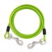 Dongker Hofleine dog 3m tie-out linen for dogs dog leash for the courtyard heavy duty chain linen with 360 rotations buckle for small/medium size dogs up to 130 lbs green