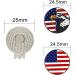 PINMEI Colorful Golf Ball Markers with Silver Hat Clip - USA Flag Eagle Design - Buy Online on GoSupps.com