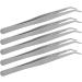 Curved Stainless Steel Overlocker Machine Tweezers - 5Pcs Sewing Accessories - Buy Online on GoSupps.com