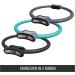 Gorilla Sports Pilates Ring - 36cm Light & Slipproof Resistance Circle for Yoga & Fitness - Double Handle Padded Includes Bag - Thigh Trainer in Gray - Buy Online on GoSupps.com