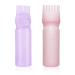 ZZLBZN 2Pcs Hair Oil Applicator Bottle with Comb Oil Applicator Bottle for Hair Oil Bottle for Hair Dye Applicator Bottle with Tip Squeeze 120ml for Salon Hair Care Hair Coloring Paint Art Glue
