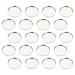 FOMIYES 100 Pcs Eye Shadow Disk Makeup Lipstick Eyeshadow Small Case Eyeshadow Case Miss Cosmetics Simple
