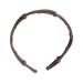 Eventerde Folded Hair Bands Foldable Hair Bands Foldable Travel Headband Telescopic Foldable Headband Stylish Foldable Headband Multi-Purpose Hair Accessories for Women and Girls Light coffee