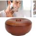 YFFTTKD Wooden Shaving Brush Bowl - Durable 9.6x4.5cm Stainless Steel & Rubber Wood | Perfect for International Shipping - Buy Online on GoSupps.com