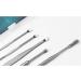 SEASD 5Pcs Stainless Steel Ear Wax Pickers Set - Earpick Remover Curette Spoon for Ear Cleaning - Buy Online on GoSupps.com