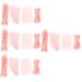 Beaupretty 16 STK Tools for the scrape of stones scratching board body skin Guasha-Tool Handheld-Guasha board Handbook massage board stone scratching artificial beeswax pink rosax4stk 12.4x4x0.8cmx4pcs