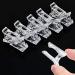 Yicare 10 PCS Crystal Nail Fastening Clips - Transparent Gel Nail Tools for Quick Nail Art Construction - Buy Online on GoSupps.com