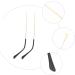Ciieeo 2 Pair Replacement Sunglasses Accessories Vintage Repair Legs & Ear Pads for Metal Frames Golden Arm Parts (14x0.6cm) - International Shipping Available - Buy Online on GoSupps.com