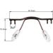 Buy 10 Stainless Steel Glasses Nose Pads with Holders - Gold Borderless Glass Accessories for Superior Comfort - Buy Online on GoSupps.com