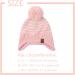 XIAOHAWANG Striped Winter Baby Beanie Hat - Boys Girls Toddler Kids | Warm Children Classic Beanie Hats - Pink | 2-4 Years - Buy Online on GoSupps.com