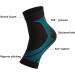 3 Pairs Level 2 Compression Ankle Braces - Open Toe Sport Sleeve Socks for Arch Support & Achilles Pain Relief - Large Blue - Buy Online on GoSupps.com