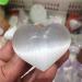 Natural Crystal Rough Natural White Selenite Carving Heart Raw Gemstone Crystal Crystal Stones