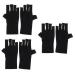 Healeved 3 Pairs Nail Gloves Sunblock Gloves Manicure Uv Gloves Gel for Nails Driving Gloves Uv Hand Protection Gloves for Nails Uv Protection Gloves Led Polyester Manicure Tools Women's