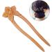Beavorty wooden hairpin Wood Hair Stick hanfu hair clip wooden hair fork vintage hair pin flower hair chopsticks asian sticks for hair chinese hair pins antique hair stick Miss China kimono - Buy Online on GoSupps.com