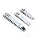 Nail Clippers Set of 3 Silver Stainless Steel Blades for Men Women Professional