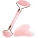 Uraqt Gua Sha & Facial Roller Set - Rosa Jade Stone Massager for Fine Lines & Glowing Skin | Perfect Valentine's Day Gift - Buy Online on GoSupps.com