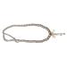 Oralgos Elegant gray necklace for women chain with loop collarbone chain adjustable collar jewelry accessory brown pearl chain