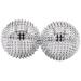 Chi Enterprise Magnetic Massage Balls - Medium | 2 Silver Hedgehog Balls for Acupressure & Self-Therapy - 47mm Diameter with 228 Needles - Buy Online on GoSupps.com